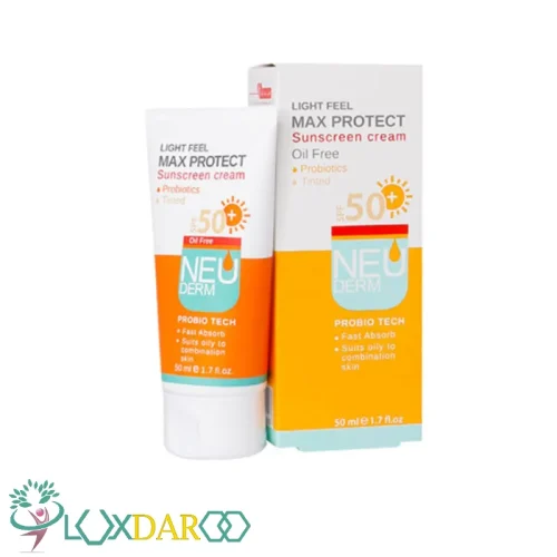 کرم ضد آفتاب مکس پروتکت رنگی پوست چرب نئودرم SPF50