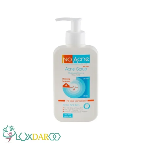 ژل اسکراب لایه بردار پوست چرب و جوشدار نوآکنه