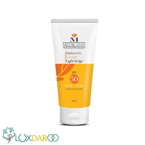 کرم ضد آفتاب پوست خشک بژ روشن مدیلن spf50+
