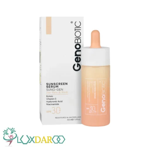 سرم ضد آفتاب صورت و گردن ژنوبایوتیک SPF30