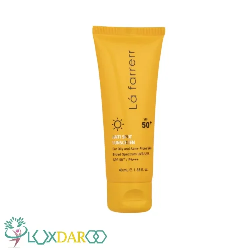 کرم ضد آفتاب ضد لک بی رنگ لافارر پوست چرب SPF50+
